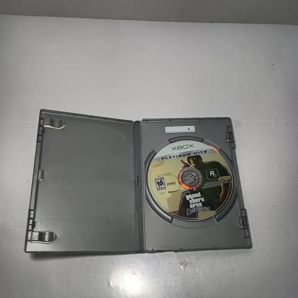 Grand Theft Auto San Andreas Platinum Hits - Microsoft Original Xbox No Manual